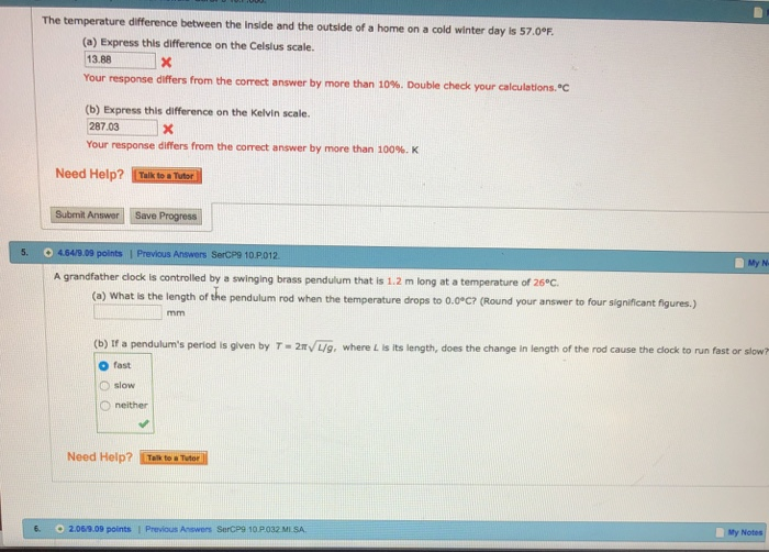 Solved The temperature difference between the Inside and the | Chegg.com