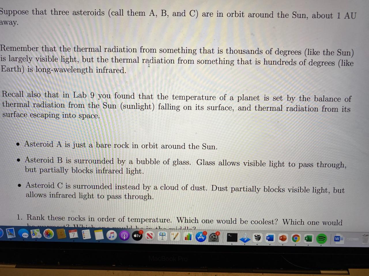 Solved Suppose That Three Asteroids (call Them A, B, And C) | Chegg.com