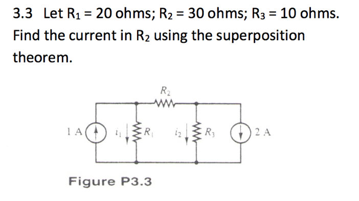 Solved 3.3 Let R1 = 20 ohms; R2 = 30 ohms; R3 = 10 ohms. | Chegg.com