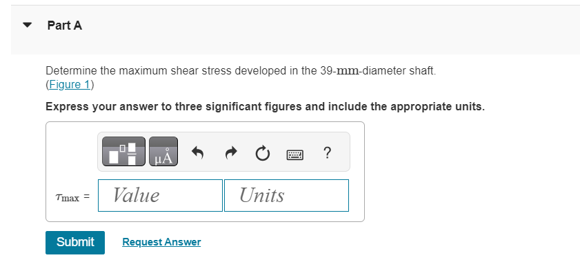 Solved Determine the maximum shear stress developed in the | Chegg.com