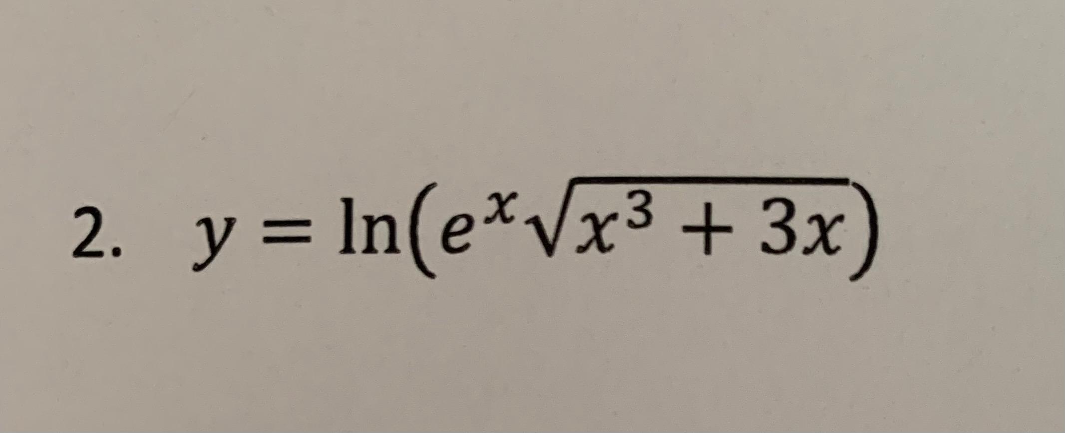 solved-2-y-ln-e-vx3-3x-chegg