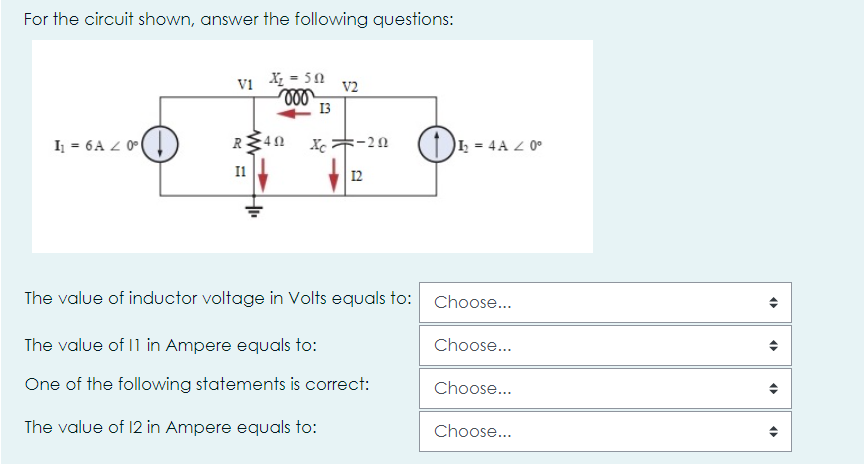 Solved For The Circuit Shown, Answer The Following | Chegg.com