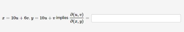 x= 10u + 6v, y = 10u + v implies a(u, v) a(x, y)