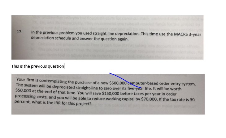 Solved In the previous problem you used straight line | Chegg.com