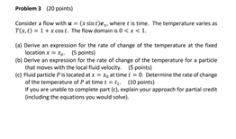 Solved Problem 3 (20 points) Consider a flow with = (int), | Chegg.com