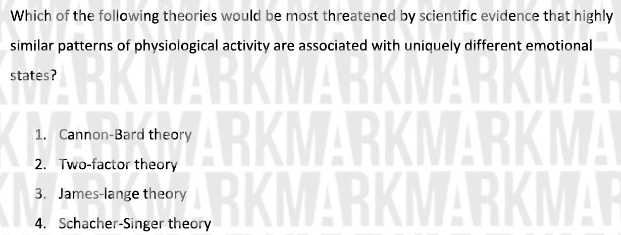 Solved Which of the following theories would be most | Chegg.com