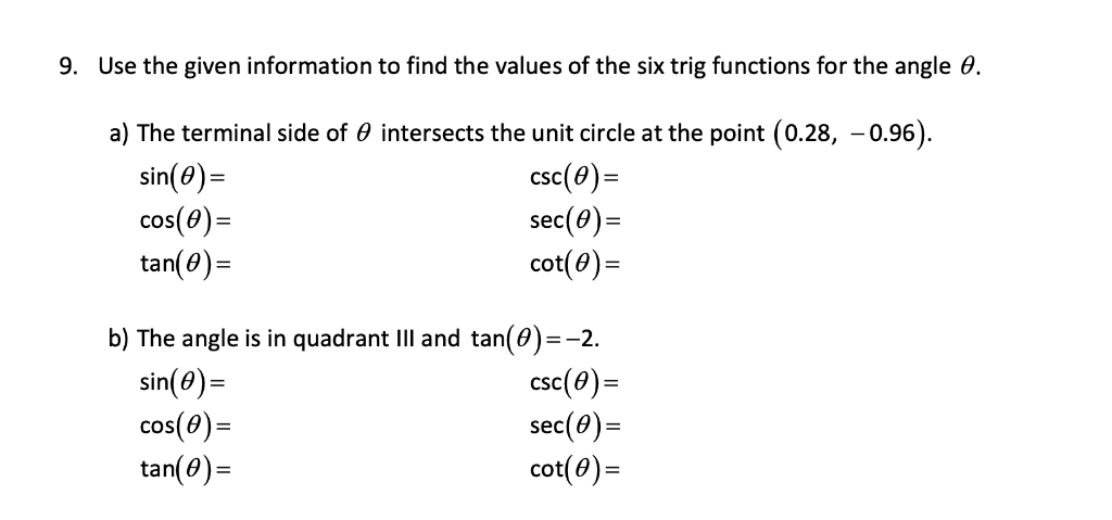 solved-use-the-given-information-to-find-the-values-of-the-chegg