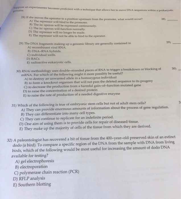 Solved Suppose an experimenter becomes proficient with a | Chegg.com