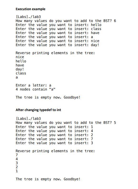 Solved Do NOT use any of the STL in your code. You can use | Chegg.com