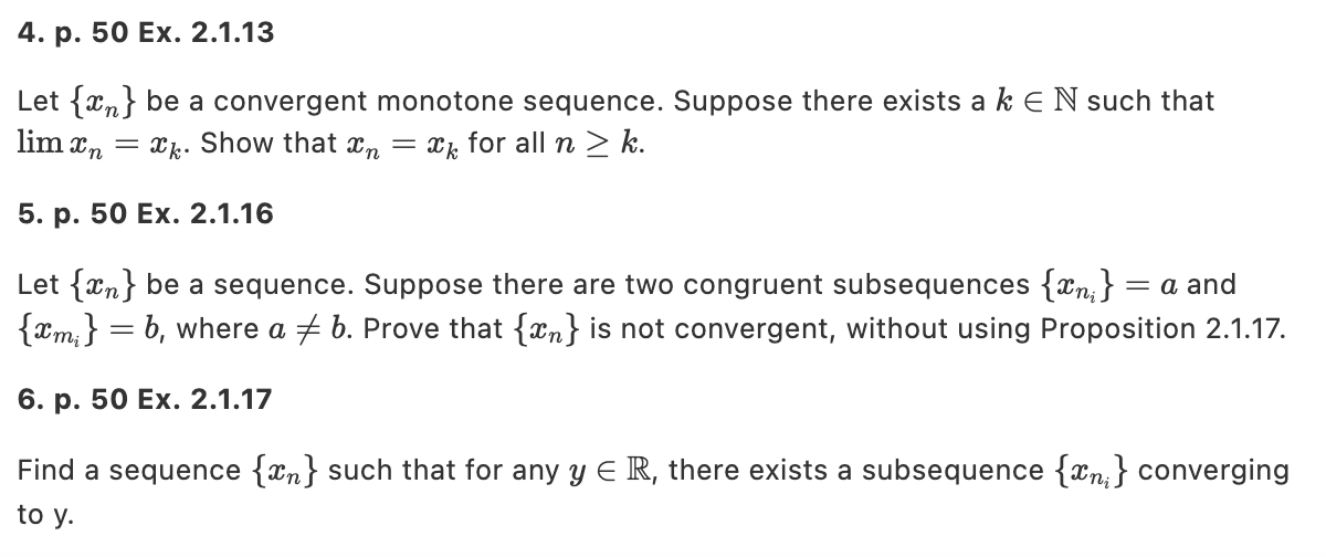 Solved 1. Prove that any subsequence of an infinitely large | Chegg.com