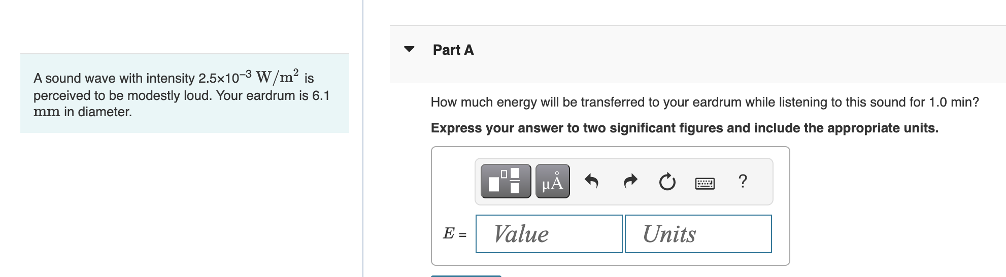 solved-a-sound-wave-with-intensity-2-5-10-3-w-m2-is-chegg