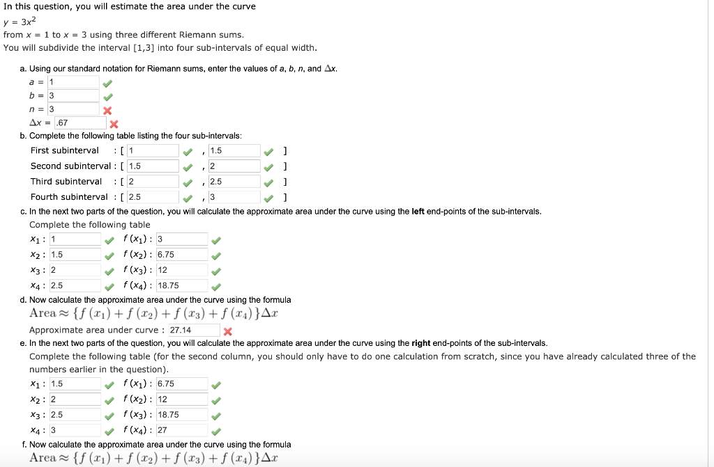 Solved In This Question, You Will Estimate The Area Under 