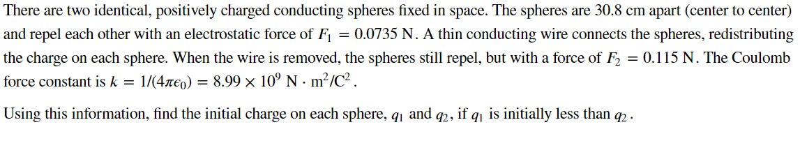 Solved There are two identical, positively charged | Chegg.com