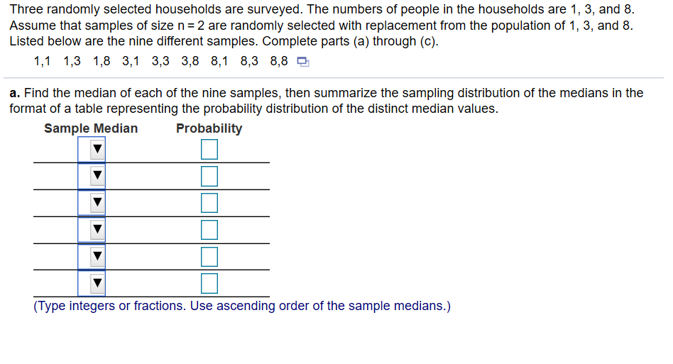 Solved b Compare the population median to the mean of the Chegg com