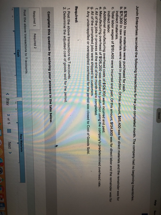 Solved Help Sav Eted Month The Company Had No Beginning A Chegg