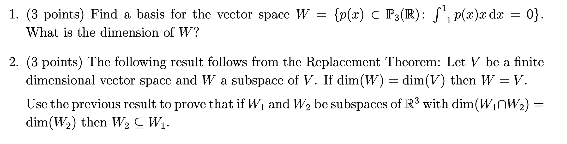 Solved P X P3 R S P X X Dx 1 3 Points Find Chegg Com