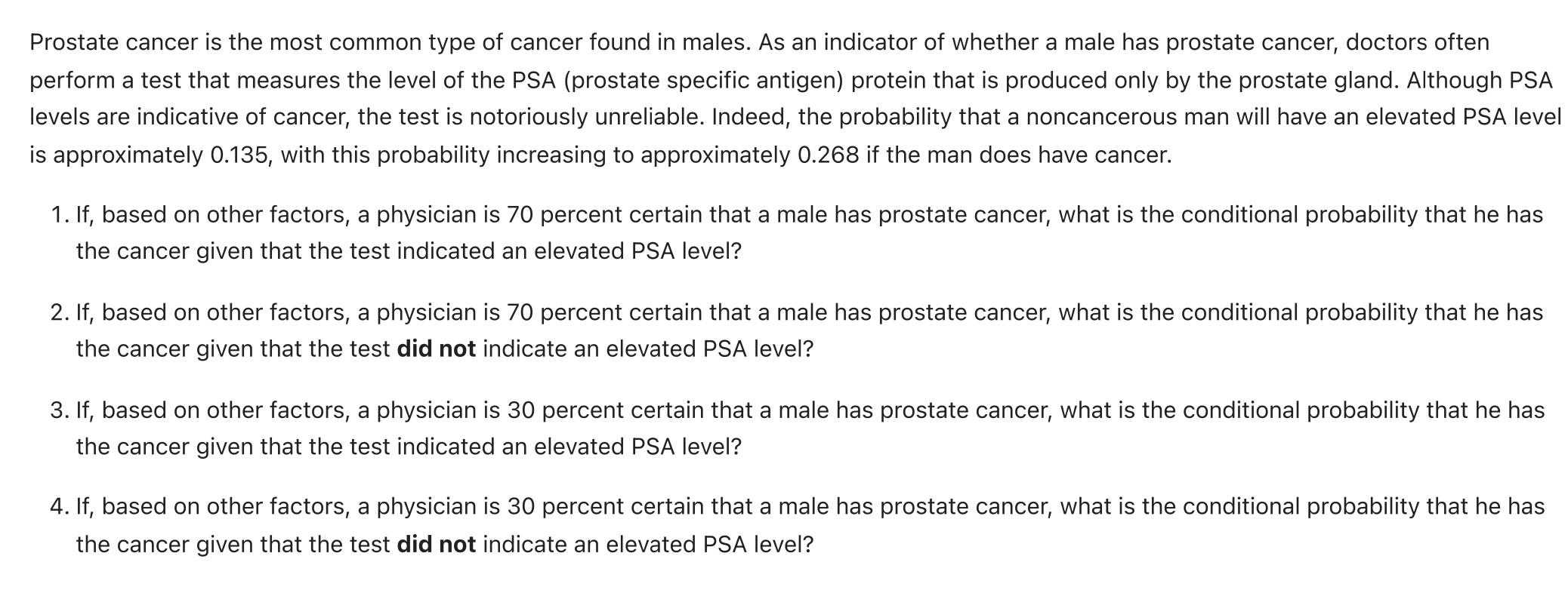 Solved Prostate cancer is the most common type of cancer | Chegg.com