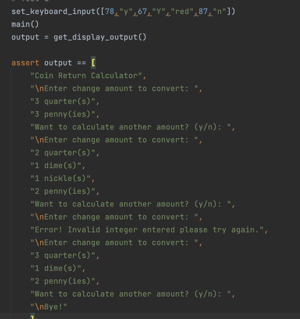 Solved Write a Python code Here is the test it must pass: | Chegg.com