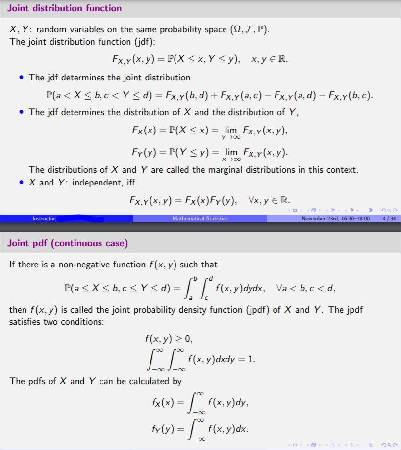 Solved Joint Distribution Function X Y Random Variables Chegg Com