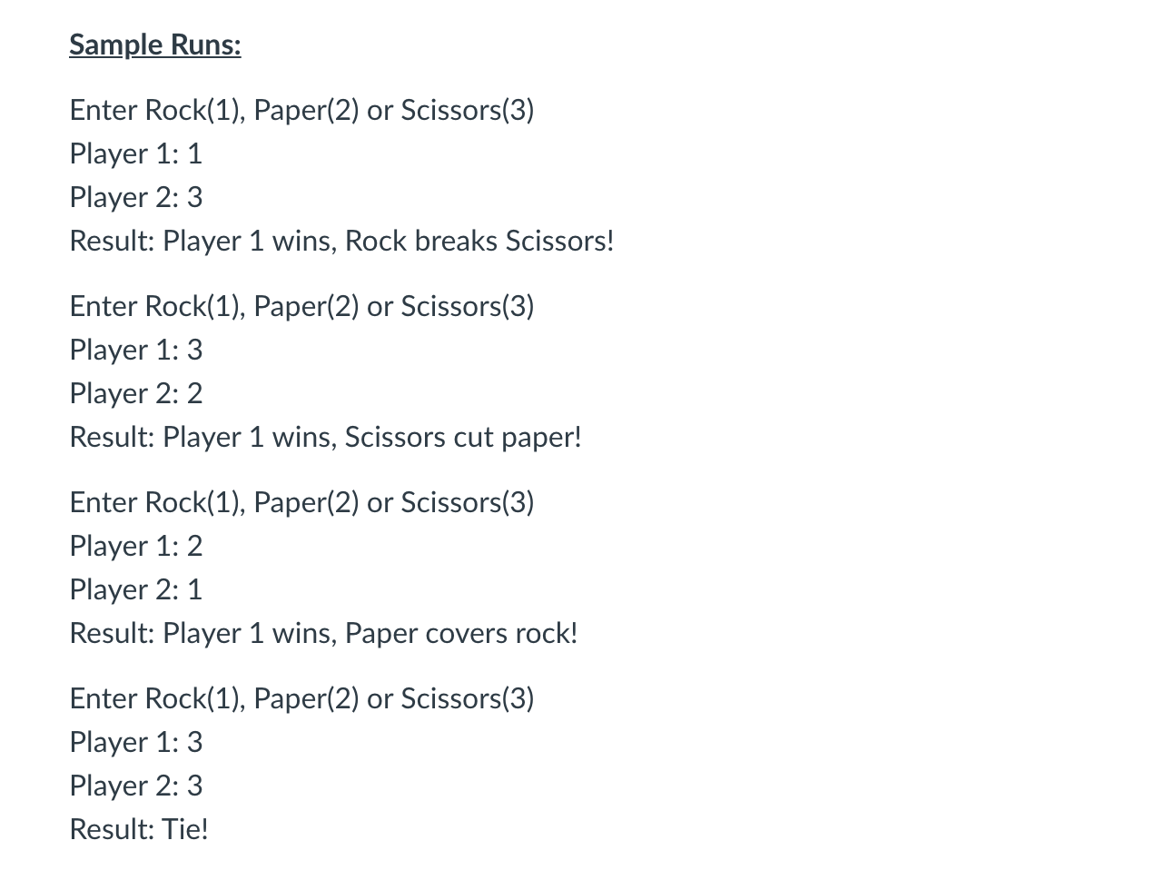 rock paper scissors game 2 player