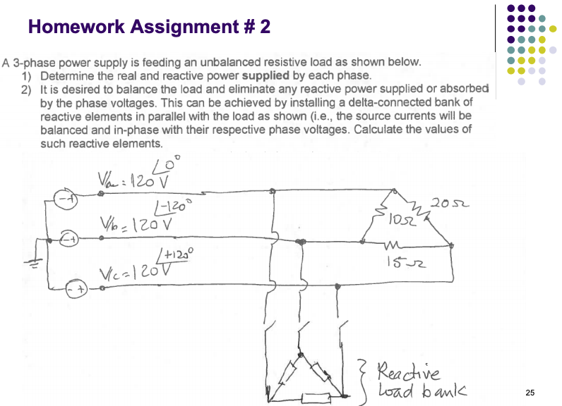 Solved Homework Assignment # 2 A 3-phase power supply is | Chegg.com