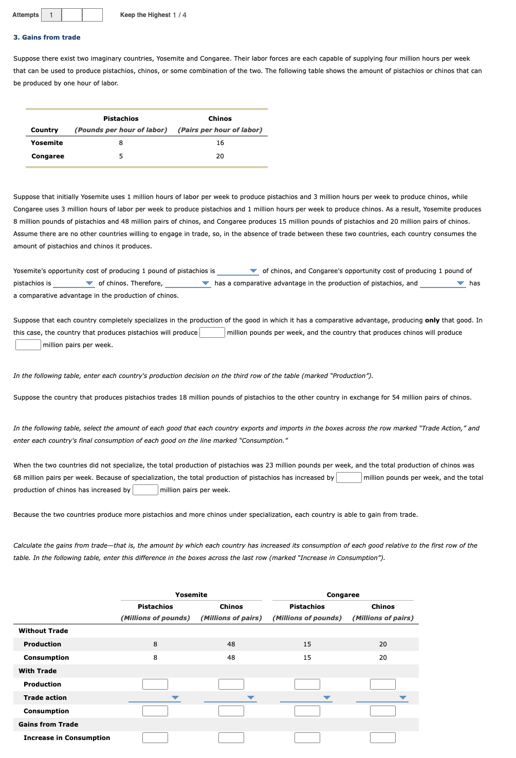 Solved Gains from tradeSuppose there exist two imaginary | Chegg.com