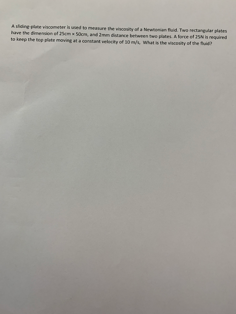 Solved A slidingplate is used to measure the