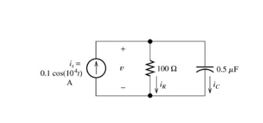 Solved a) Find the phasor for the current Is for the | Chegg.com