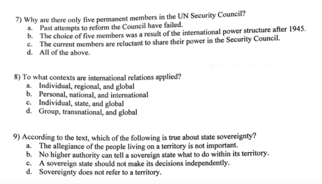 Solved hy are there only five permanent members in the UN | Chegg.com