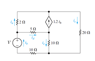 Solved Use the mesh-current method to find the | Chegg.com