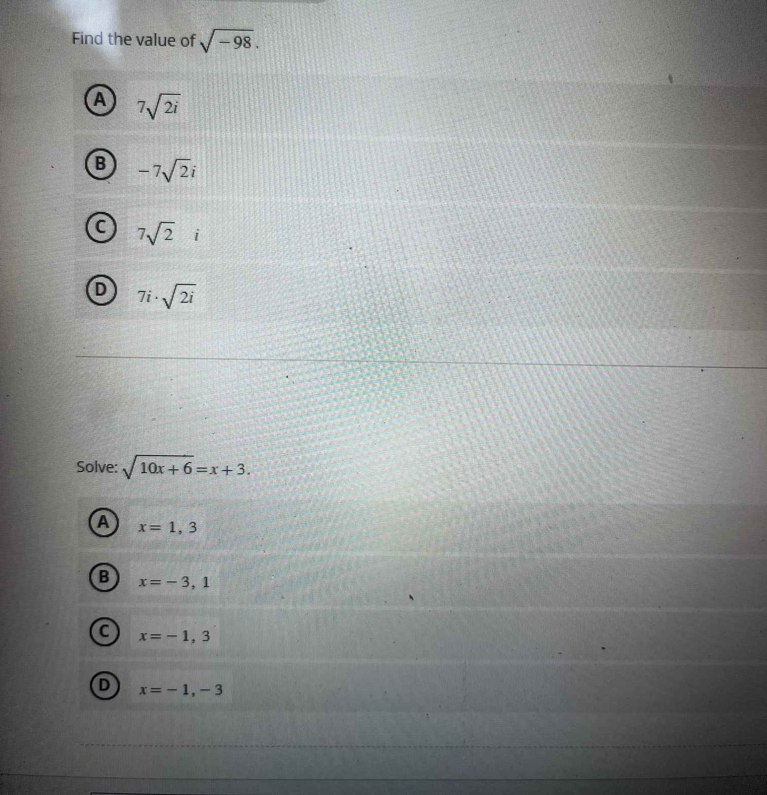represent on number line i sqrt 2 ii sqrt 7