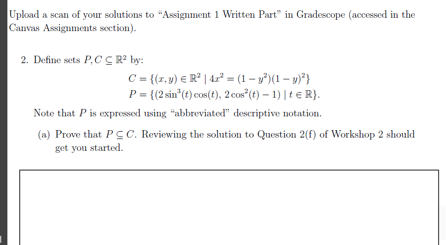 Solved Upload a scan of your solutions to "Assignment 1 | Chegg.com