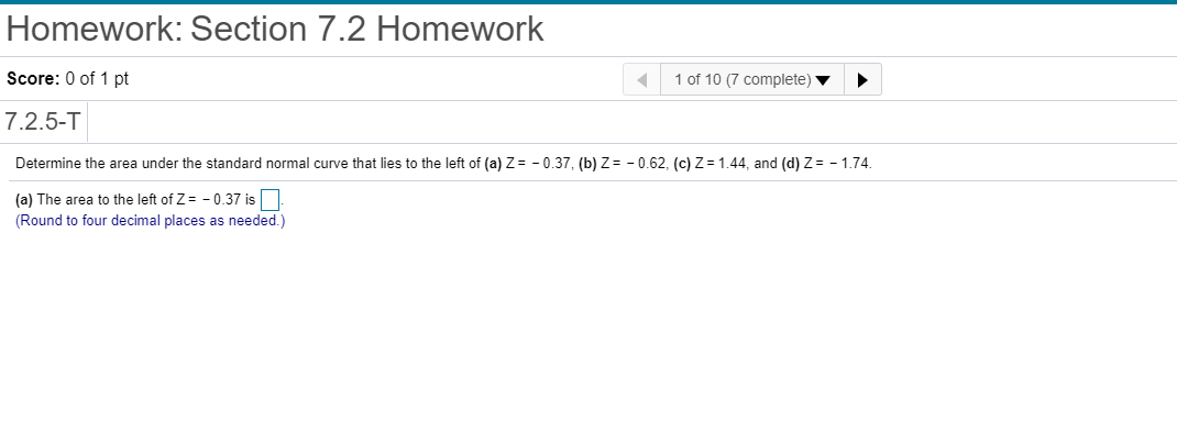 terraces homework grade was a 72