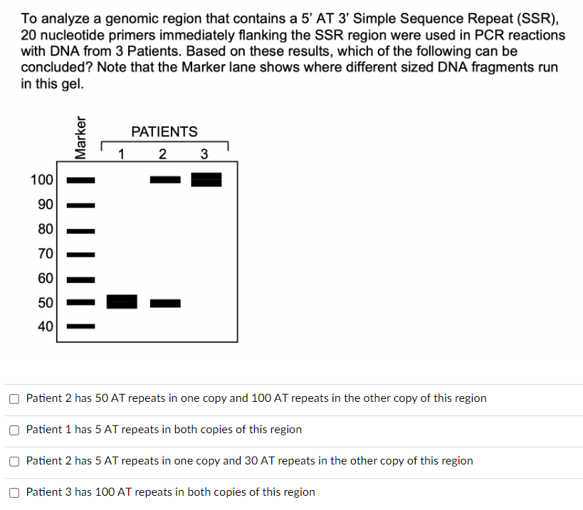 Solved To analyze a genomic region that contains a 5' AT 3' | Chegg.com