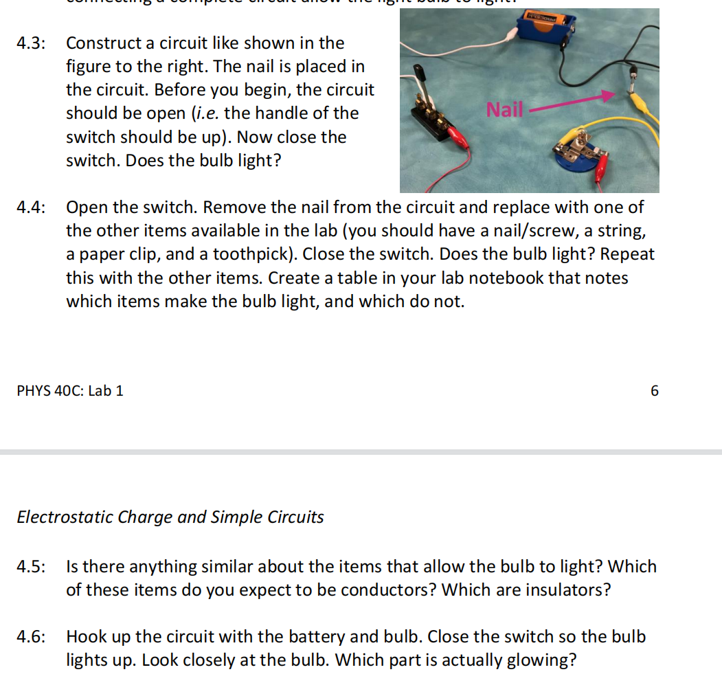 Solved 4.3: Construct a circuit like shown in the figure to | Chegg.com