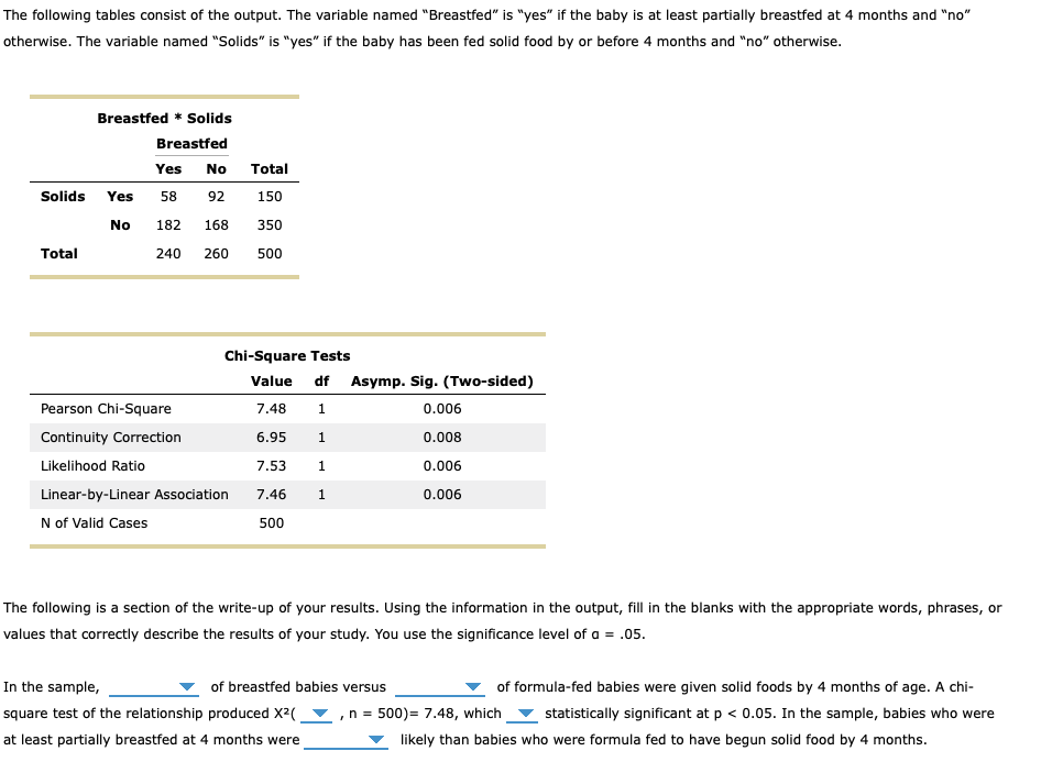 Solved The Following Tables Consist Of The Output The Chegg Com