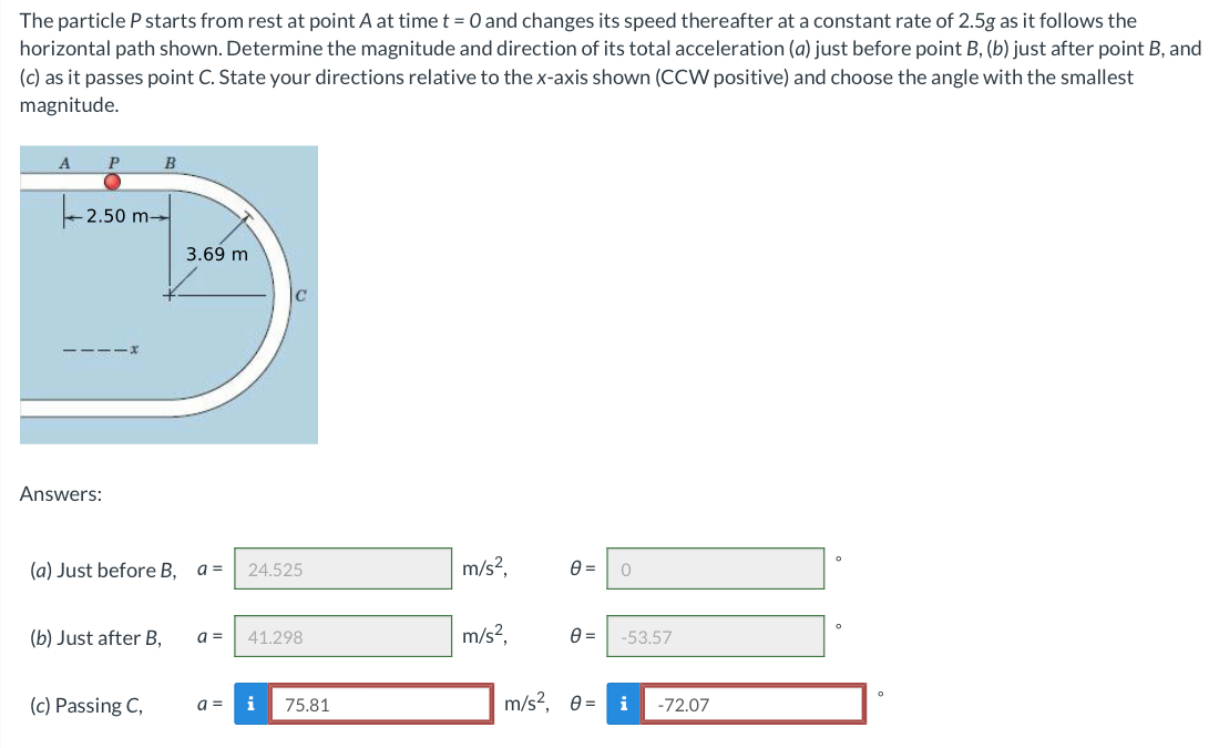 Solved The Particle P Starts From Rest At Point A At Time | Chegg.com