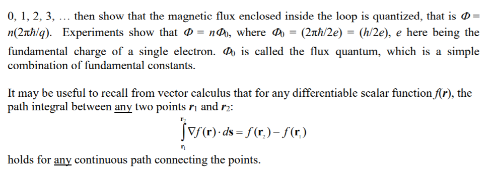 PDF) Topological Quantization of the Magnetic Flux