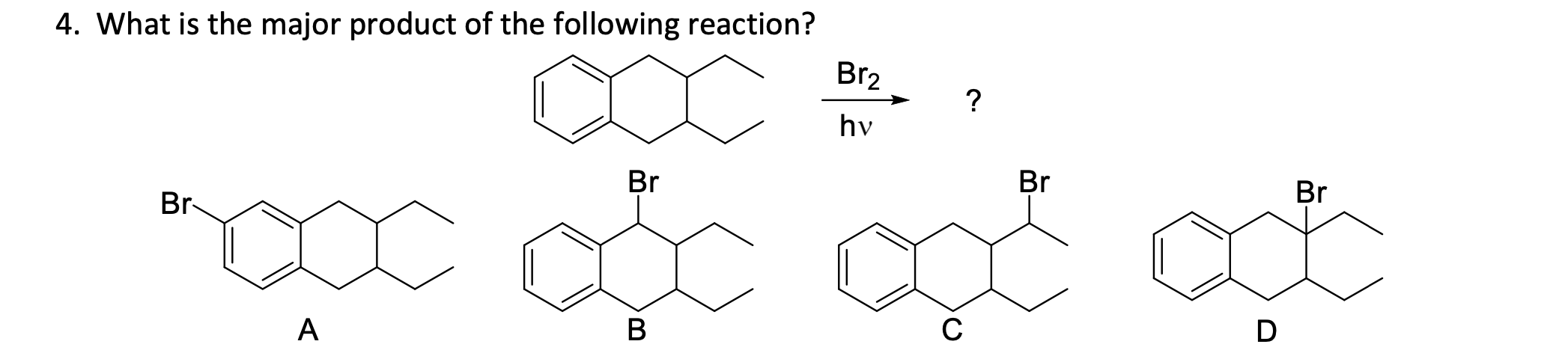 Solved What is the major product of the following reaction? | Chegg.com