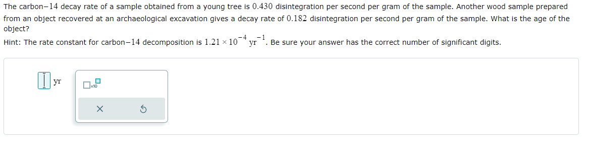 Solved The Carbon-14 Decay Rate Of A Sample Obtained From A | Chegg.com