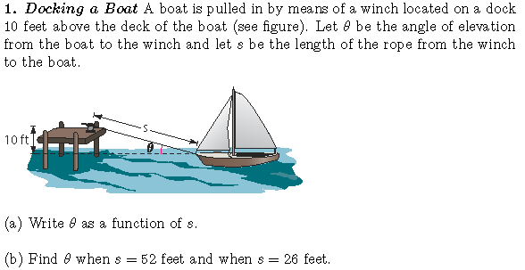 A boat is pulled into a dock by means of a winch