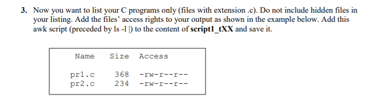 c program files & formats | testingdocs Images High... Solved 3. Now you want to list your C programs only (files | Chegg.com