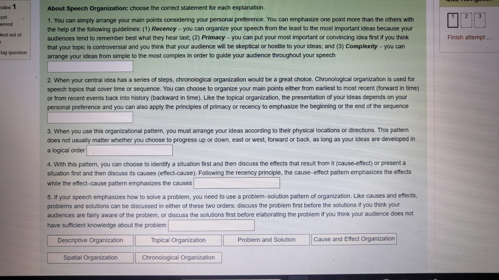 About Speech Introduction: Choose the correct | Chegg.com
