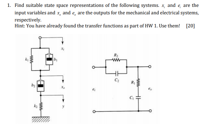 Solved Transfer Function 1: = ( B1 / K1 S + 1)( B2 / K2 S + | Chegg.com