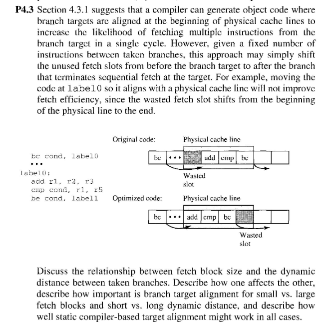 P4.3 Section 4.3.1 suggests that a compiler can | Chegg.com