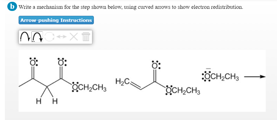 Solved B Write A Mechanism For The Step Shown Below, Using | Chegg.com