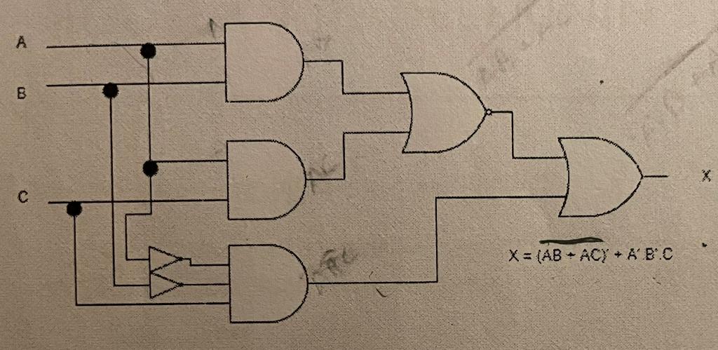 Solved Simplify the circuit in the figure using boolean | Chegg.com