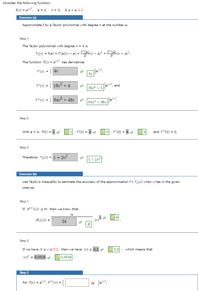 Solved Consider The Following Function. Approximate Fby A | Chegg.com