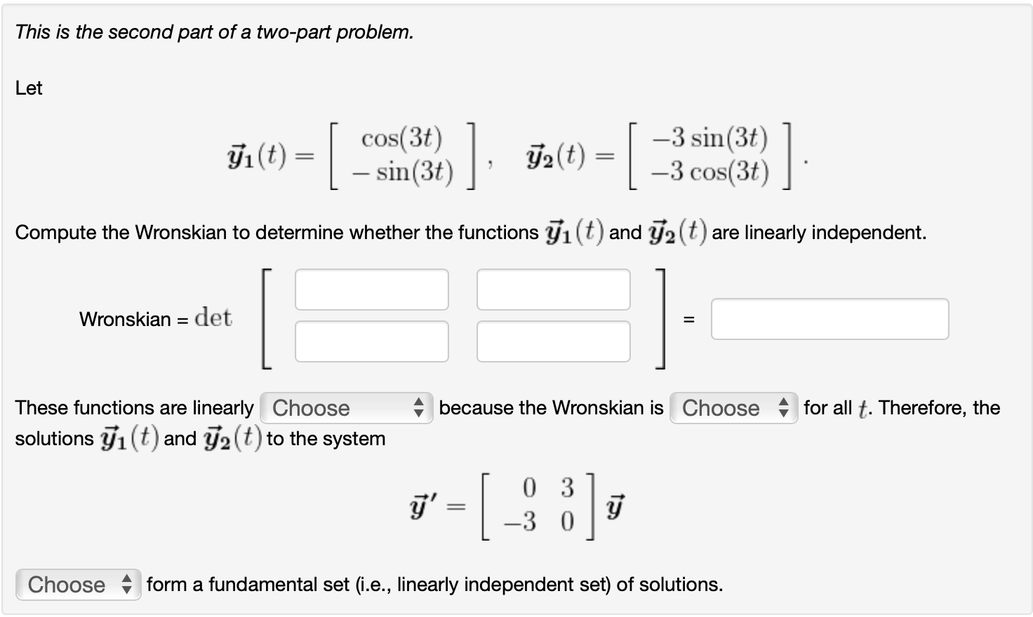 Solved This is the second part of a two-part problem. Let | Chegg.com