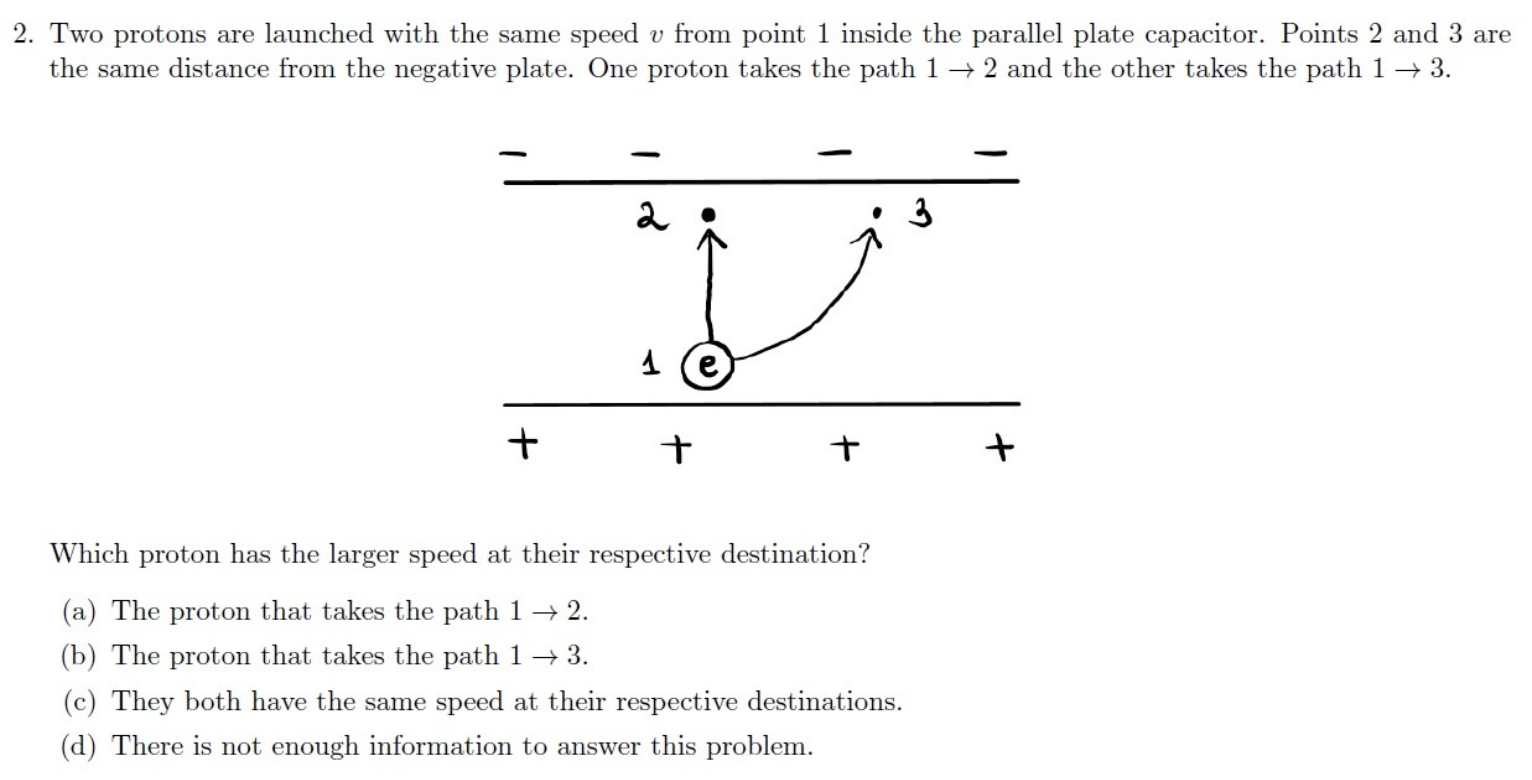 Solved Two Protons Are Launched With The Same Speed V Chegg Com